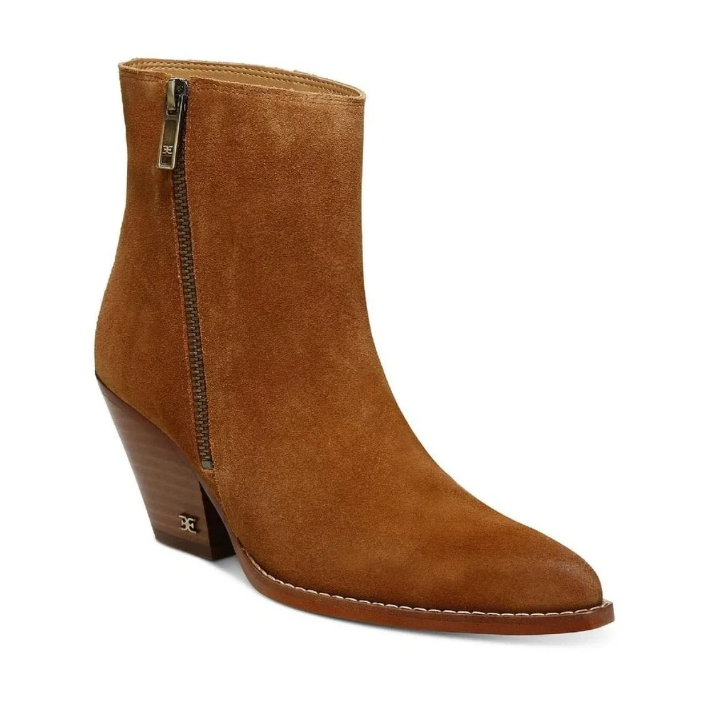 New In Box Sam Edelman Jane Suede Leather Bootie / Size 10 / Suede
